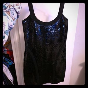 Bebe Black Sequin Dress